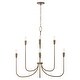 preview thumbnail 1 of 1, 33" W x 32" H 8-Light Chandelier in Mystic Bronze - 33"W x 33"H 33"W x 33"H - Mystic Bronze