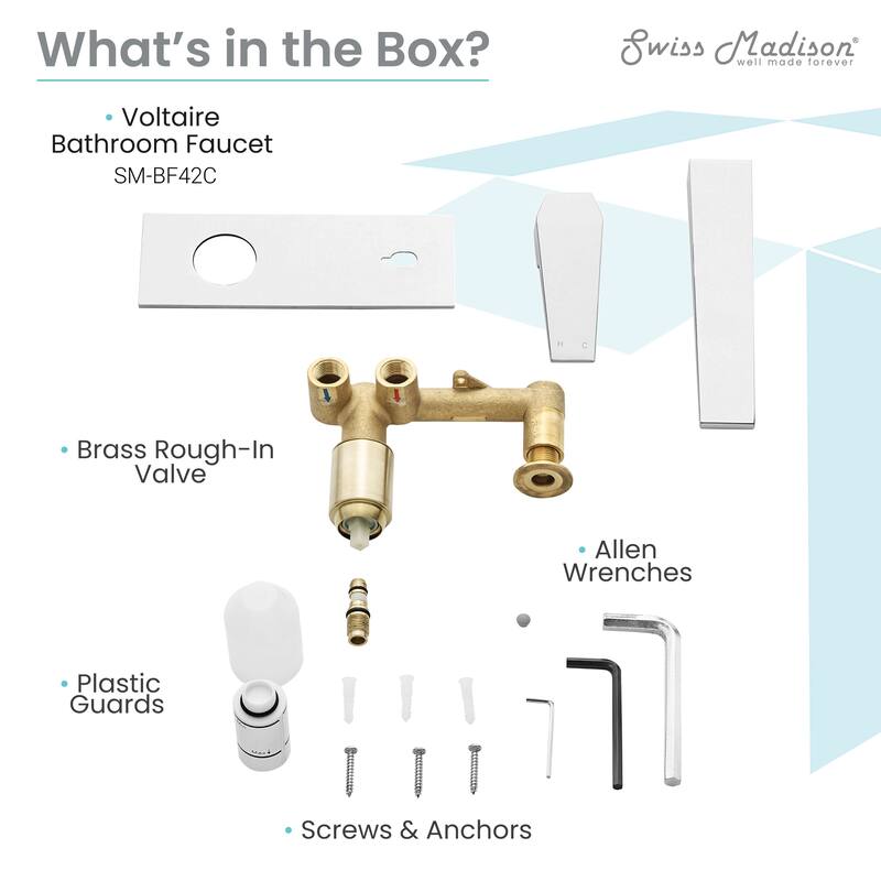Voltaire Single-Handle Wall-Mount Bathroom Faucet