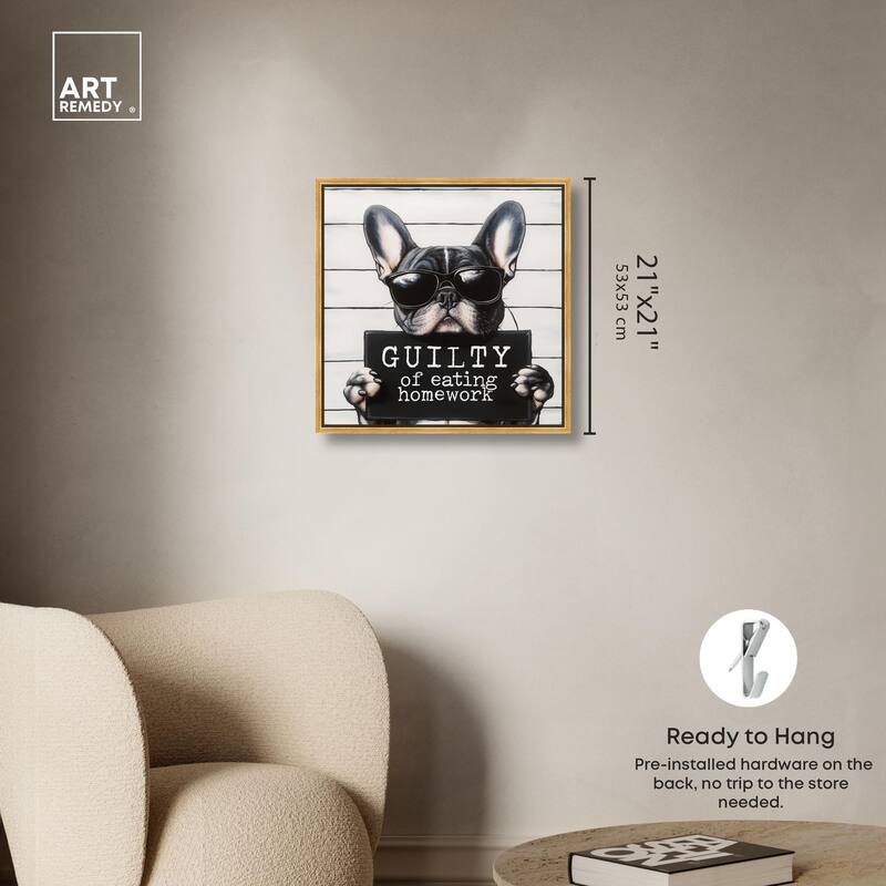 Guilty of Eating Homework Canvas by Art Remedy