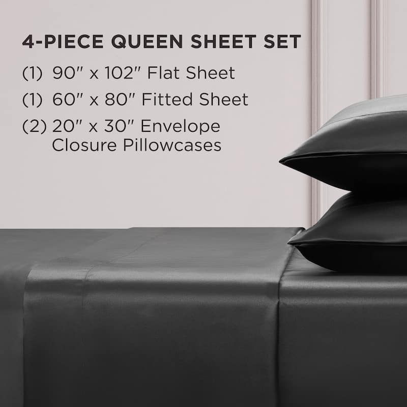 Juicy Couture Silky Satin Sheet Set