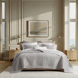 Harbor House Liam Hotel 3 Piece Cotton Quilt Set