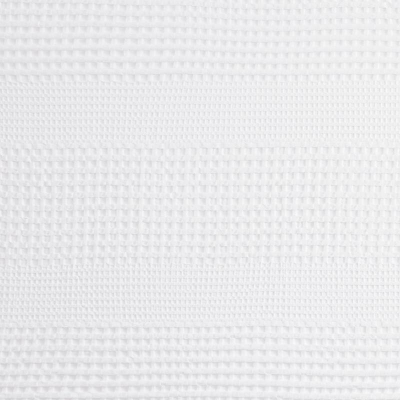Super Waffle Textured Solid Shower Curtain