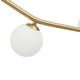 preview thumbnail 14 of 12, 8-Light Frosted Glass Bubble Wavy Linear Island Pendant 61in