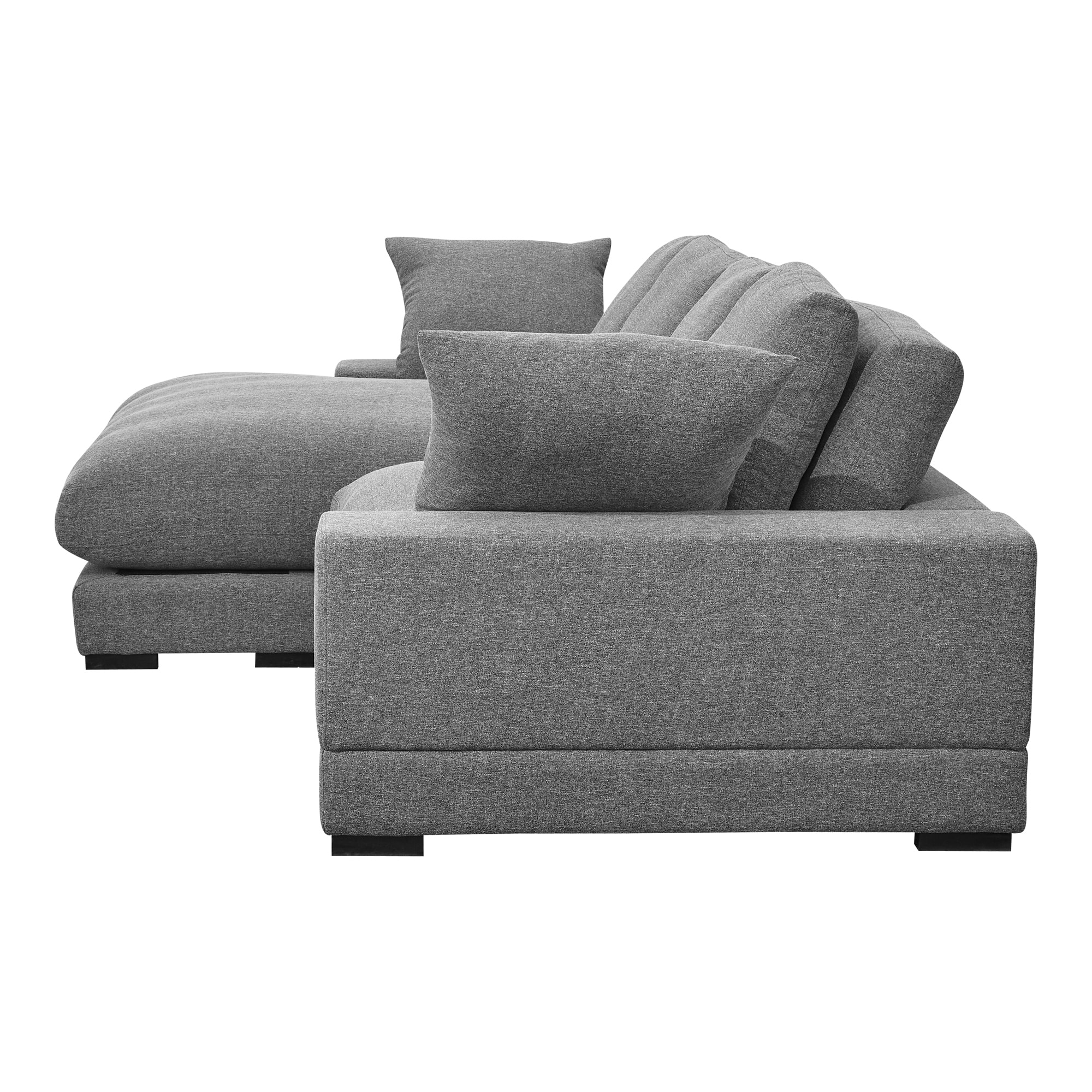 Aurelle home reversible contemporary sectional sofa top