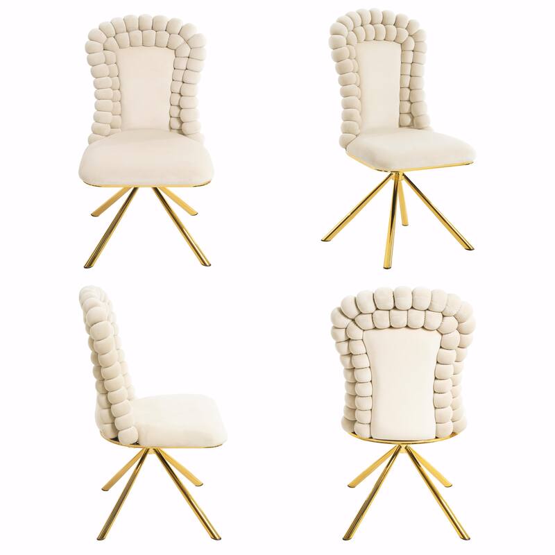 360° Swivel Velvet Dining Chairs Set of 2