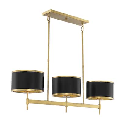 Savoy House Delphi 3 Light 10" Wide Linear Chandelier