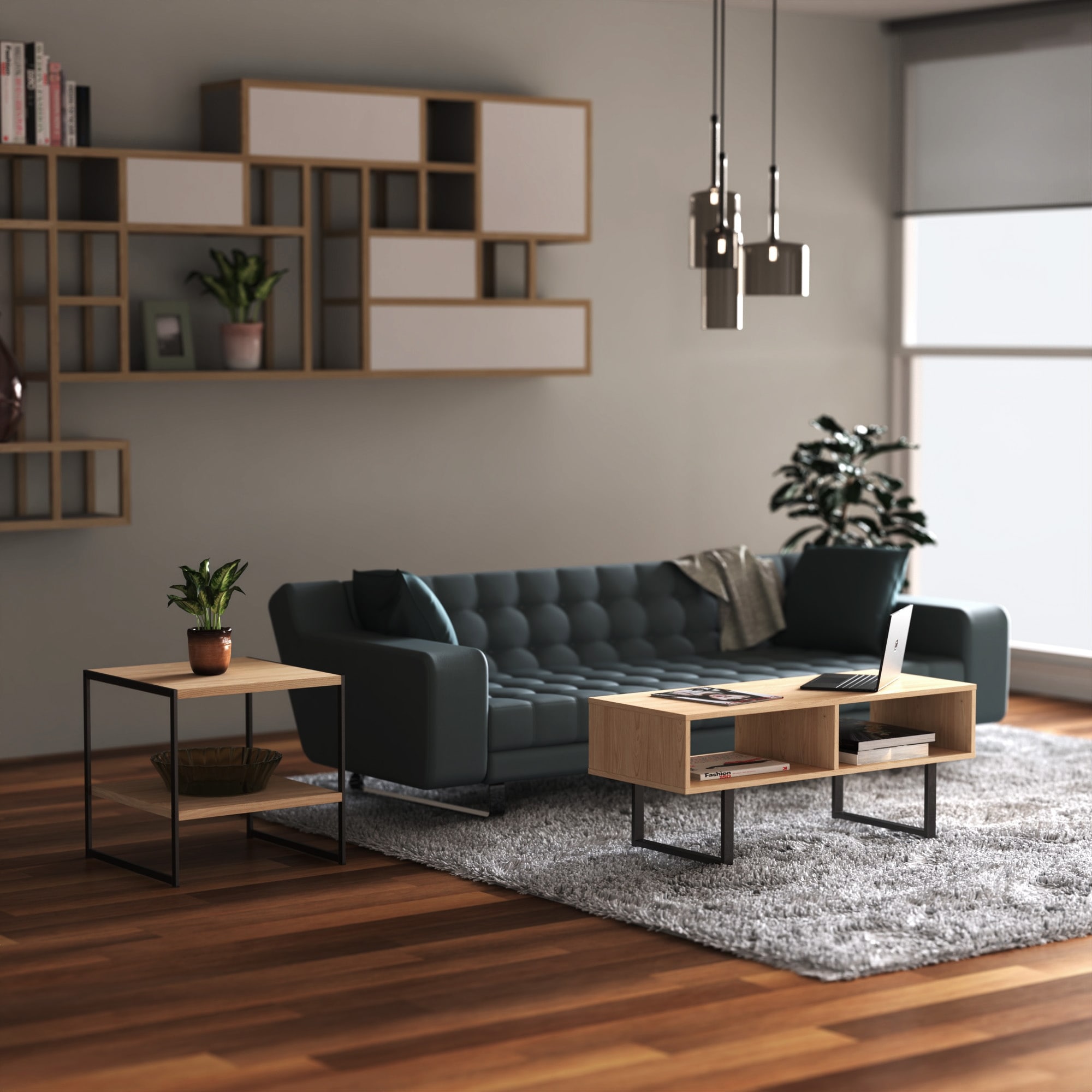 Carbon loft morse industrial coffee outlet table
