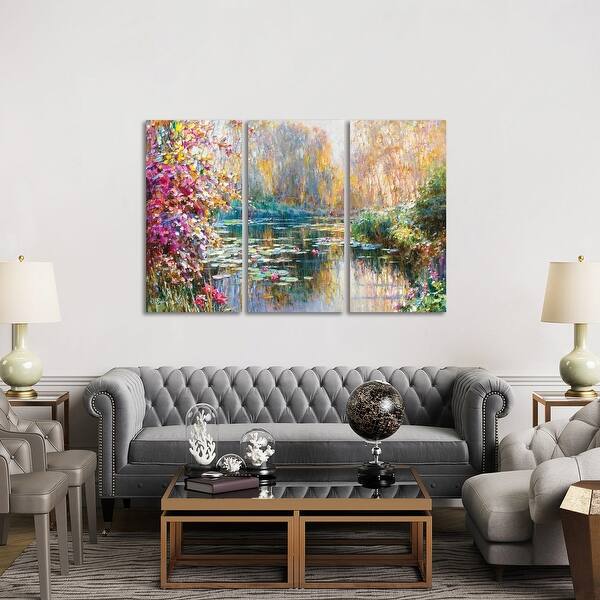 slide 3 of 4, iCanvas "Bright Morning" by Yuriy Obukhovskiy 3-Piece Canvas Wall Art Set 40x60x0.75
