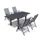 Option 63in-Black-Table&Grey-Chair