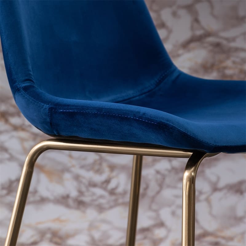 Modern Velvet 26.50 Counter Height Stool,Set of 2