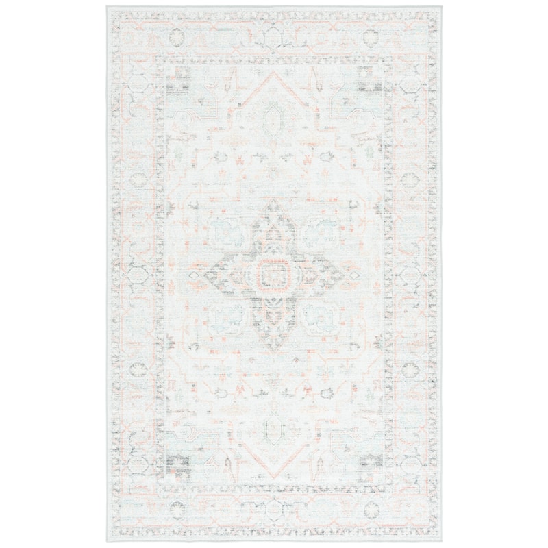 SAFAVIEH Arizona Fjola Vintage Rug - 5' x 8' - Light Grey/Light Green