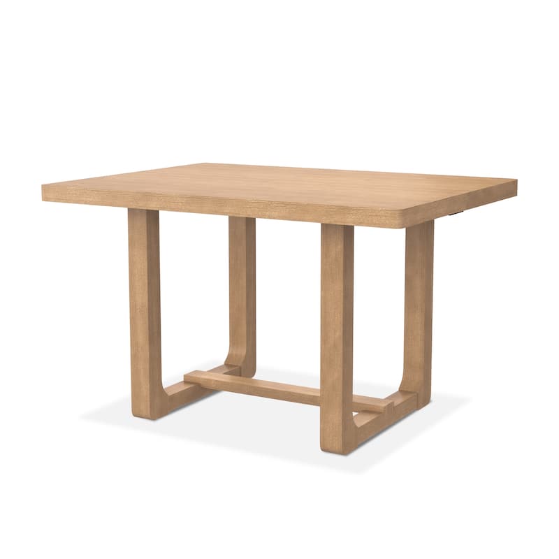 247 Shop At Home Briven Modern 48-inch Wood Compact Dining Table with Trestle Base