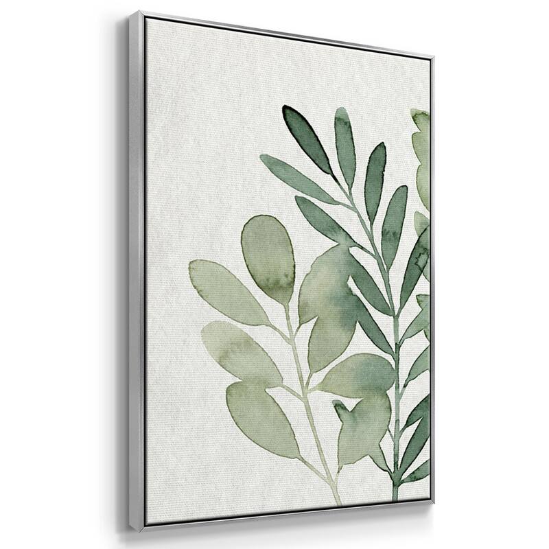 Foraged Greens I - Multi Piece Framed Canvas
