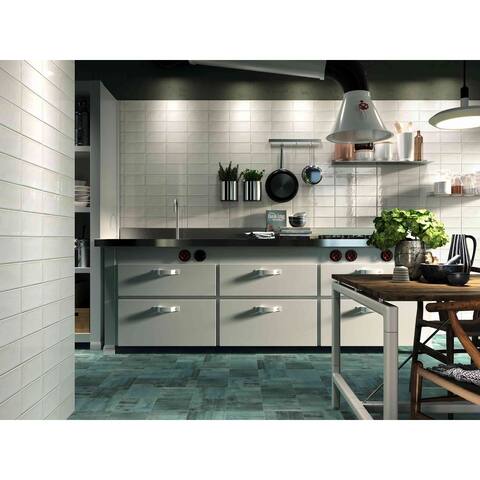 The Tile Life Coastal 4" x 8" Ceramic Sky Marble Look Tile