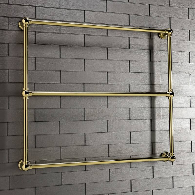 Kingston Brass Maximilien 36-Inch Wall Mount 3-Bar Towel Rack