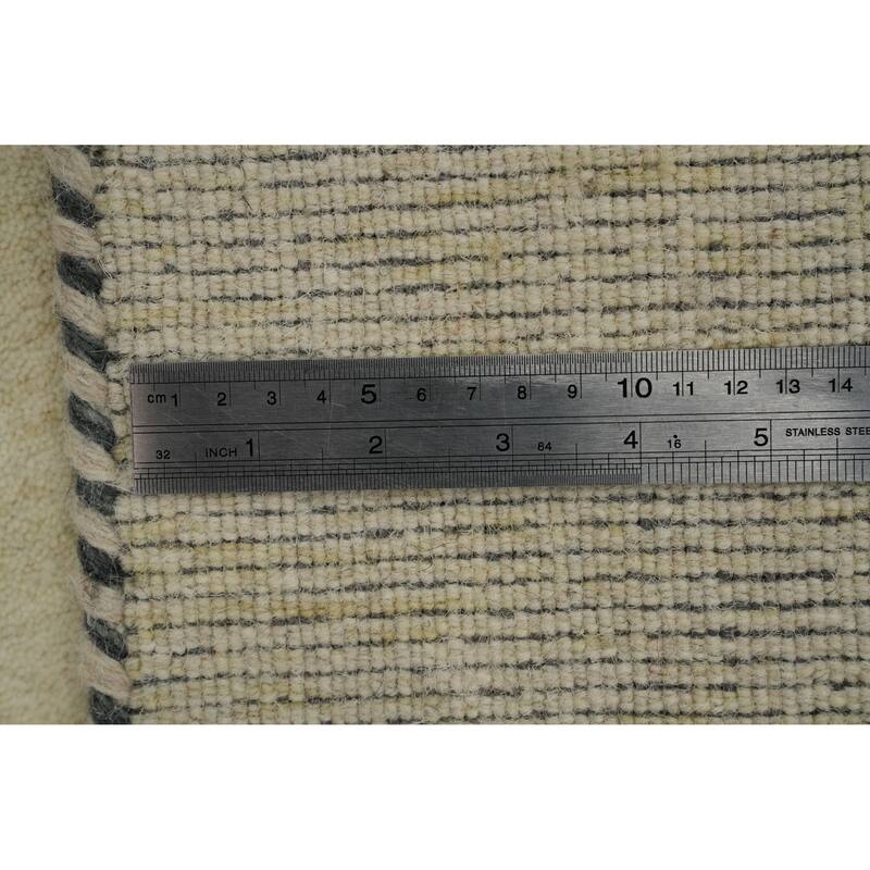 Hand Knotted Oriental 100% Wool Carpet Tribal Animal Pictorial Beige & Ivories Gabbeh Area Rug - 8' 0'' X 8' 2''