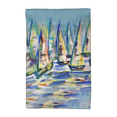 Many Sailboats Kitchen Towel - 16x25
