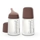 preview thumbnail 3 of 3, Suavinex Zero Zero™ Large Anti Colic Bottle Medium Flow 2 Pack Deep