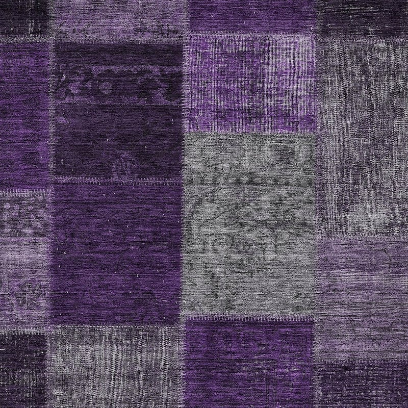 HomeRoots Patchwork Transitional Rectangle Outdoor Rug