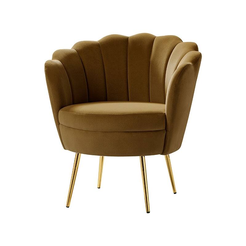 Xabier Cute Modern Upholstered Barrel Chair Accent Chair with Tufted Back by HULALA HOME