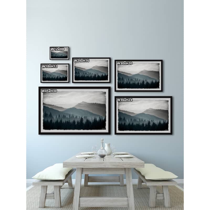 'A Night on the Mountain' Framed Painting Print
