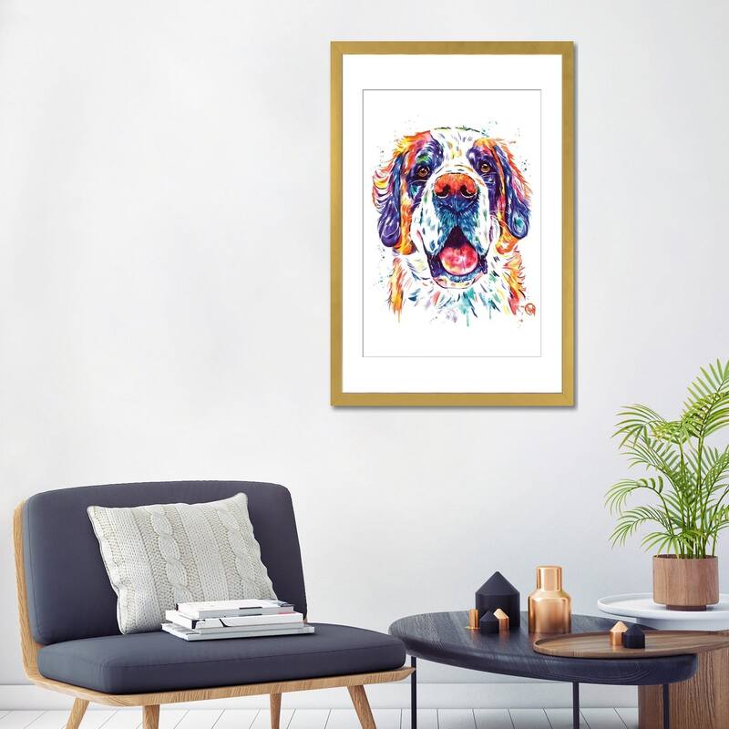 iCanvas "St. Bernard" by Lisa Whitehouse