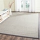preview thumbnail 30 of 38, SAFAVIEH Natural Fiber Edle Border Sisal Rug 10' x 14' - Marble/Grey
