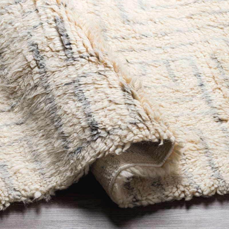 Durga Handmade Scandinavian Plush Wool Area Rug