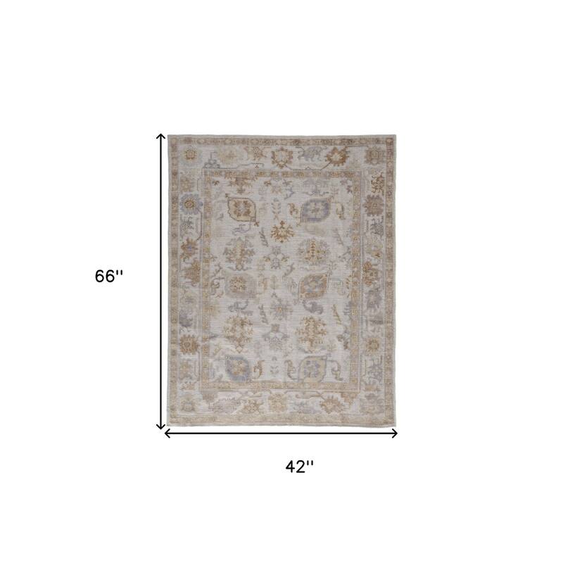 Tuzug Floral Traditional Stain Resistant Durable Area Rug By HomeRoots