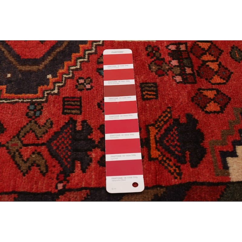 ECARPETGALLERY Hand-knotted Andelz Red Wool Rug - 3'5 x 6'2