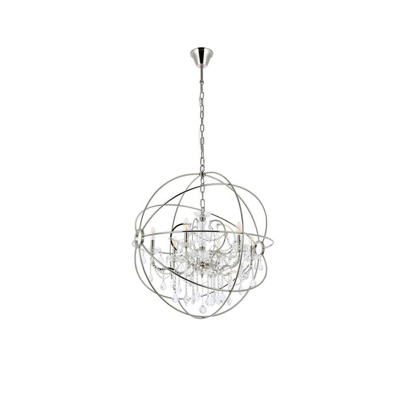 Bombay? Durham Collection Polished Nickel Gyro Pendant Lamp
