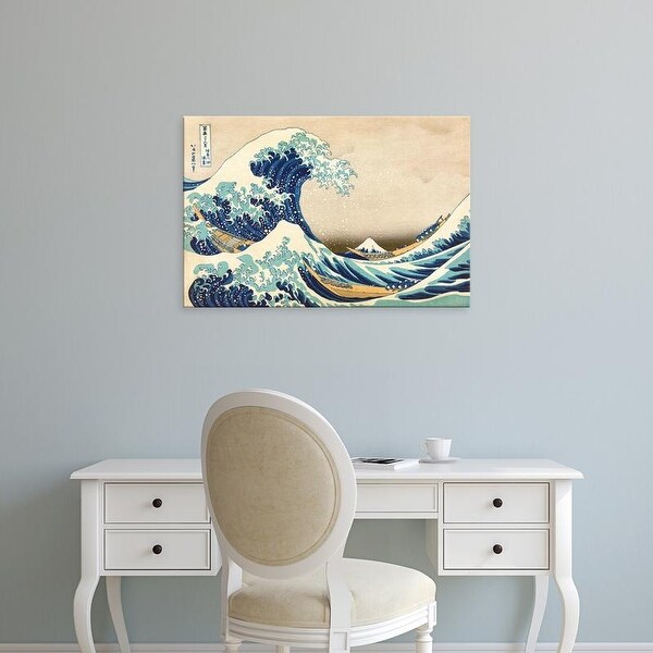 Easy Art Prints Katsushika Hokusai's 'The Great Wave off Kanagawa' Premium Canvas Art