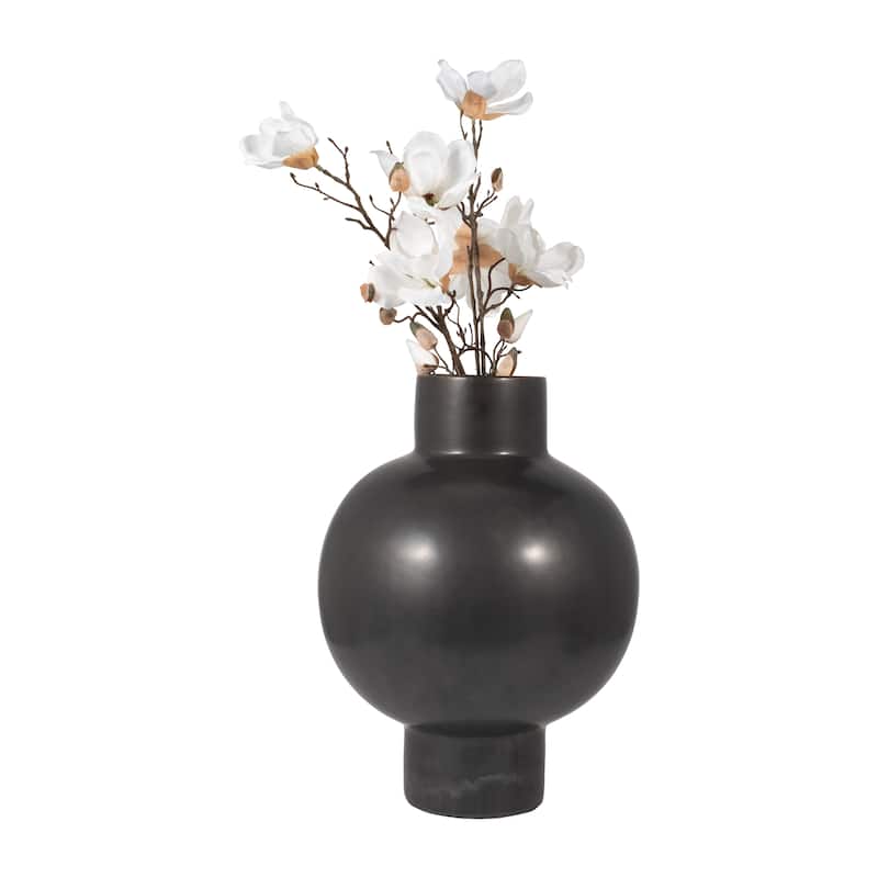 Sagebrook Home Neutral Round Modern Ceramic Bubble Vase