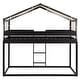 preview thumbnail 4 of 9, Twin Over Twin Size Wooden Bunk Bed with Tent