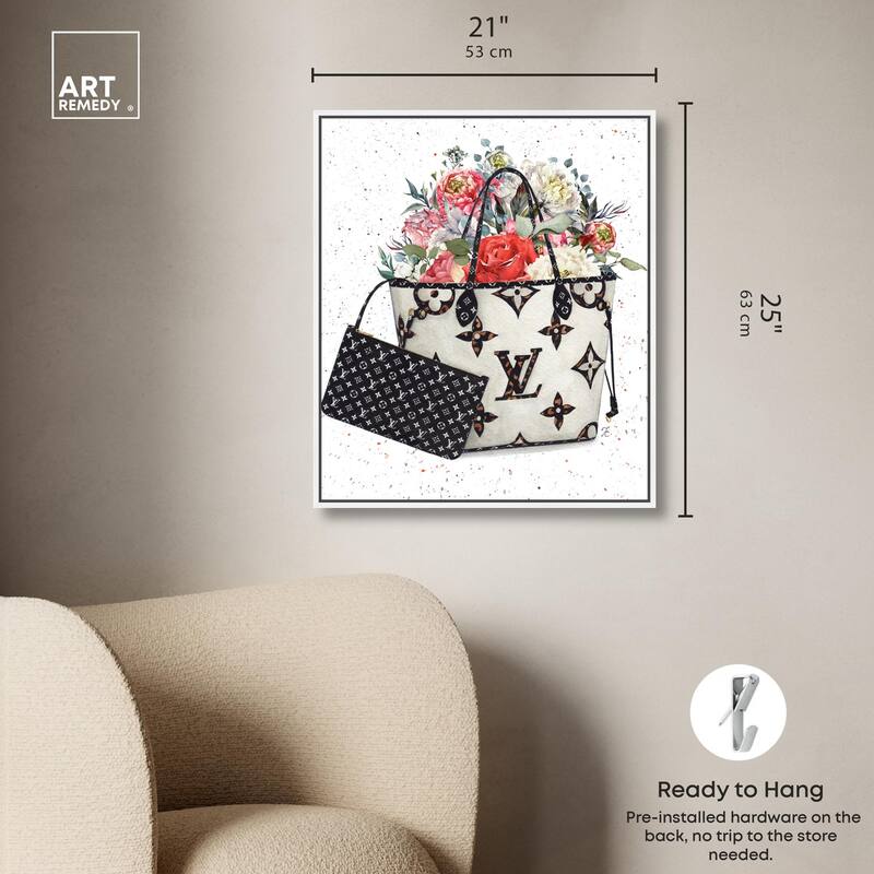 Floral Summer Bag Canvas by Art Remedy