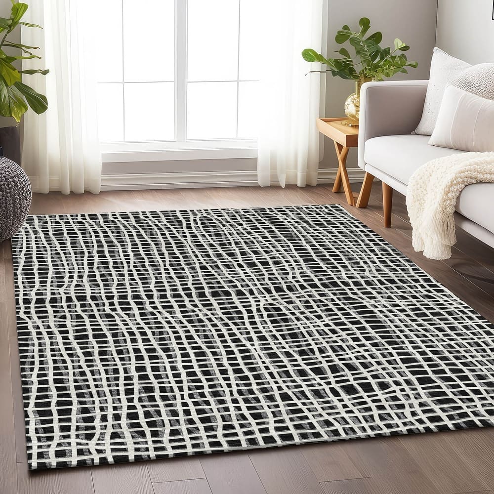Premium Washable Super Soft Modern Lines Mayfield Rug