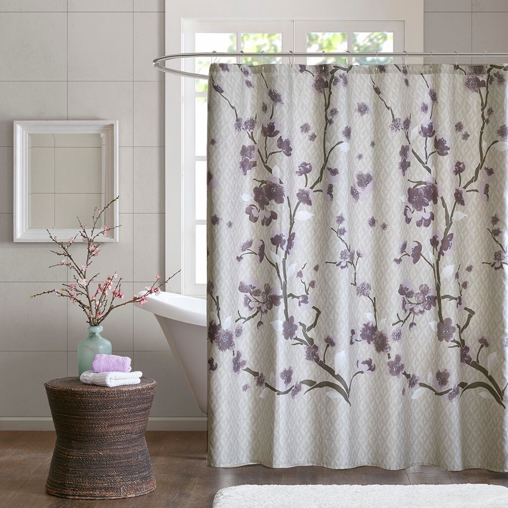 Purple Cotton Shower Curtains Bed Bath & Beyond