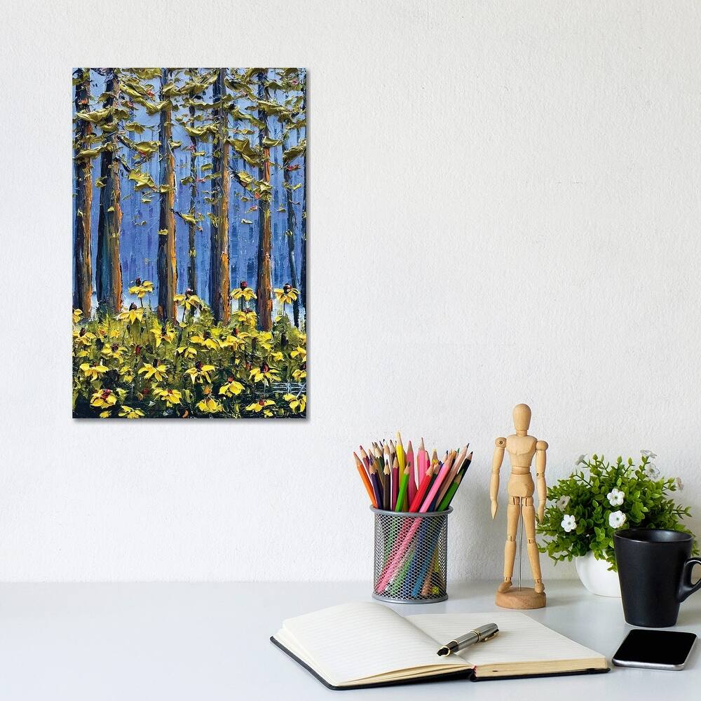 iCanvas "Redwoods And Wildflowers" by Lisa Elley Canvas Print