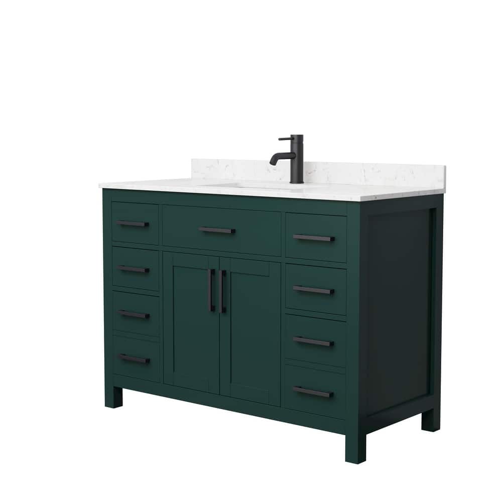 Beckett 48 Inch Single Vanity, Cultured Marble Top