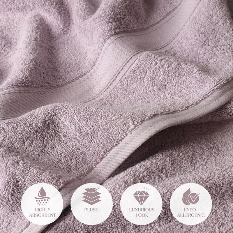 Blue Nile Mills Luxury 2-Piece Egyptian Cotton Bath Sheet Set, Thick Absorbent Oversized Bathroom Towels