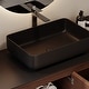 preview thumbnail 18 of 26, 48" Modern Floading Single Bathroom Vanities, Solid Wood, Glossy Stone Vessel, Brown &Light Wood - 47.6" x 19.7
