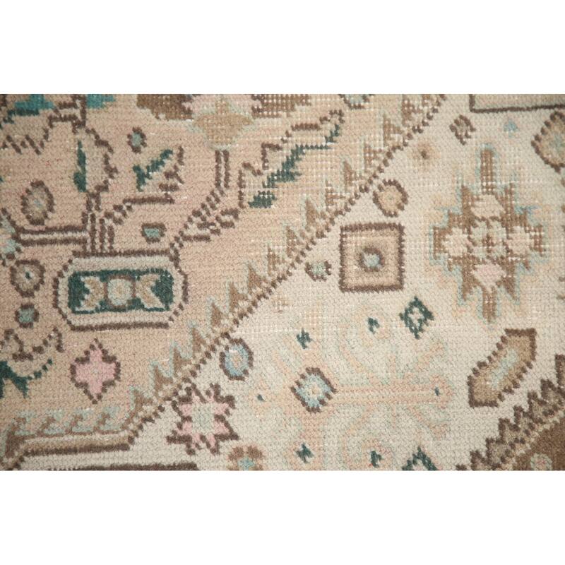 Hand Knotted Oriental 100% Wool Carpet Traditional Medallion Pink Tabriz Area Rug - 9' 4'' X 6' 4''