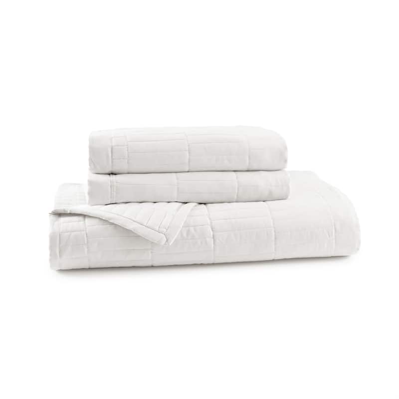 Jennifer Adams Codora 3pc. Wrinkle-Resistant Reversible Coverlet Set