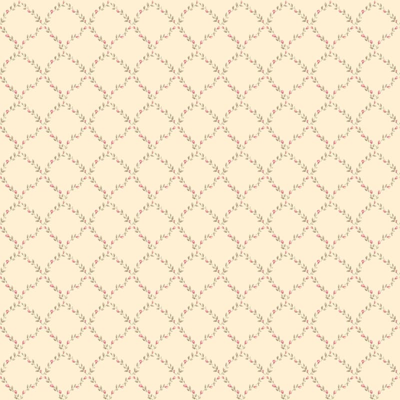 Galerie Wallcoverings Miniatures 2 Mini Floral Motif Design Vinyl on Non-woven Matte Wallpaper Roll - 33 feet x 21 inches - Red