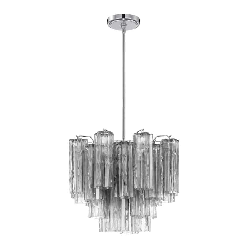 Crystorama Lighting Group ADD-300-SM Addis 4 Light 18" Wide Waterfall