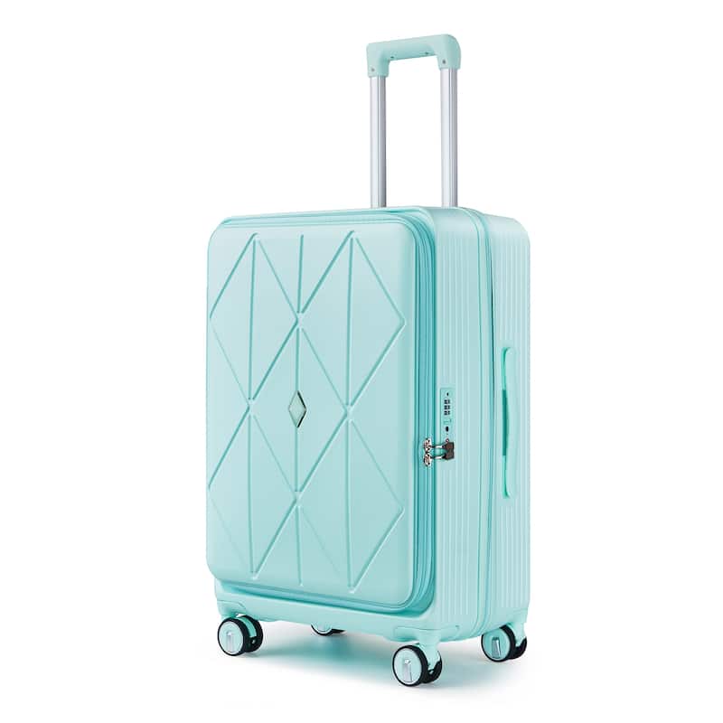 20/24/28 3-Piece Modern Expandable Luggage Sets, Hard-shell Luggage with Front Pocket and TSA Lock, for Boarding Travel