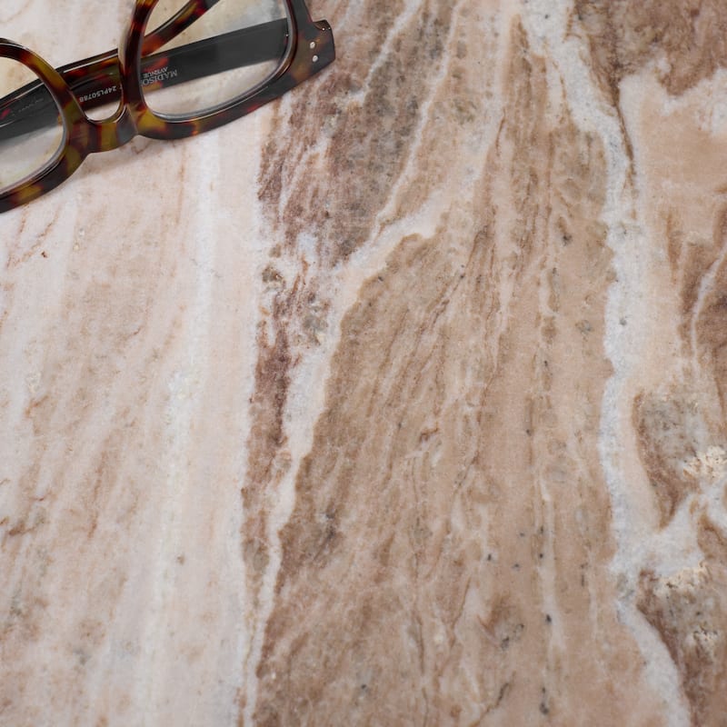 SAFAVIEH Home Calana Marble Side Table - 16"W x 16"D x 17"H