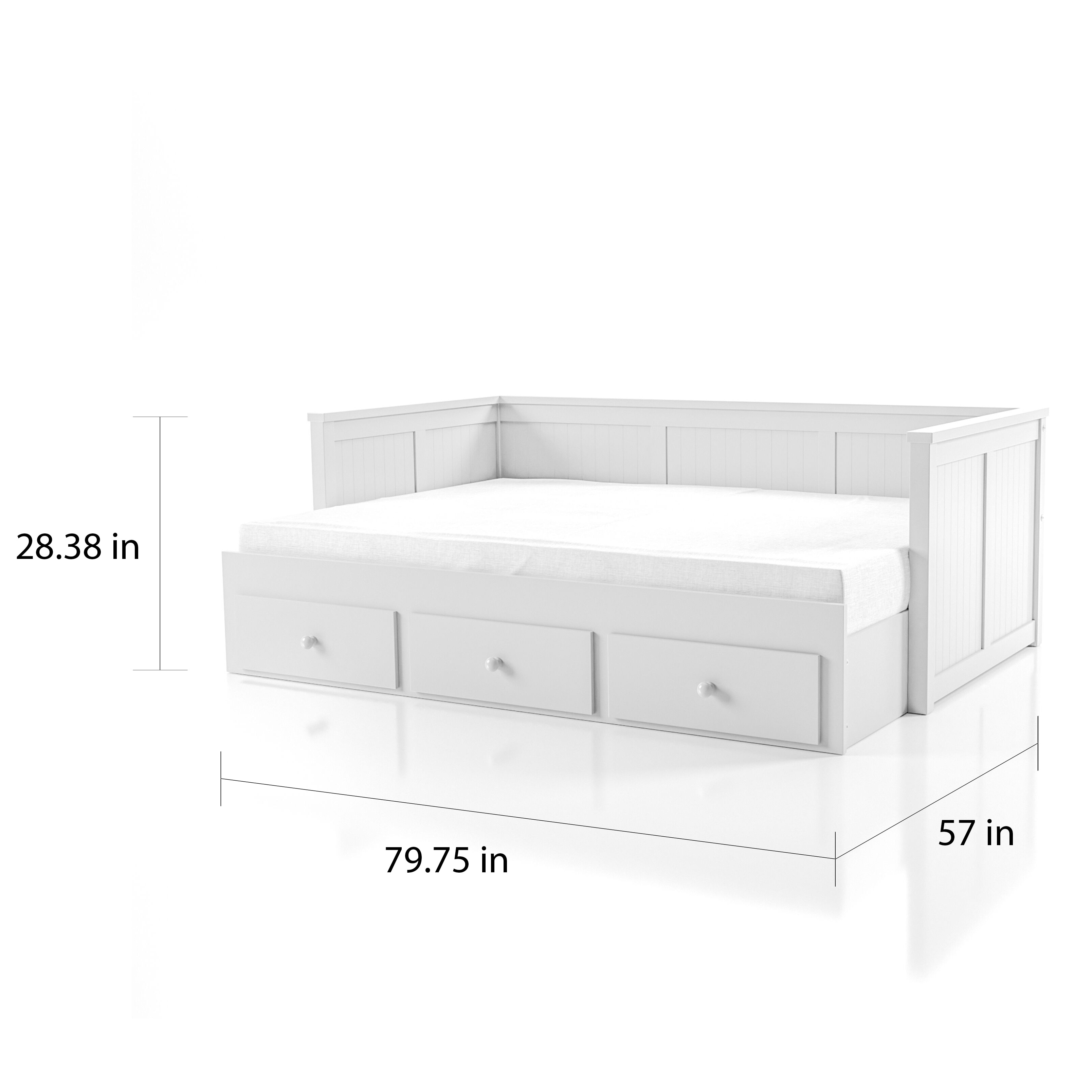 Furniture of america daja cottage full solid wood storage outlet daybed