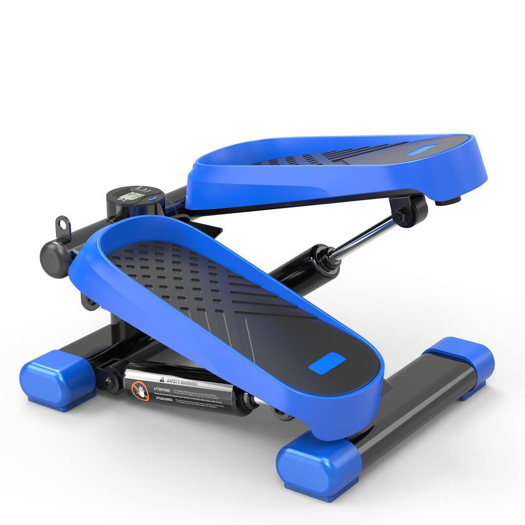 Home Office Exercise Mini Stepper with Resistance Bands and LCD Monitor - 15.50"W * 12.00"D * 7.50"H