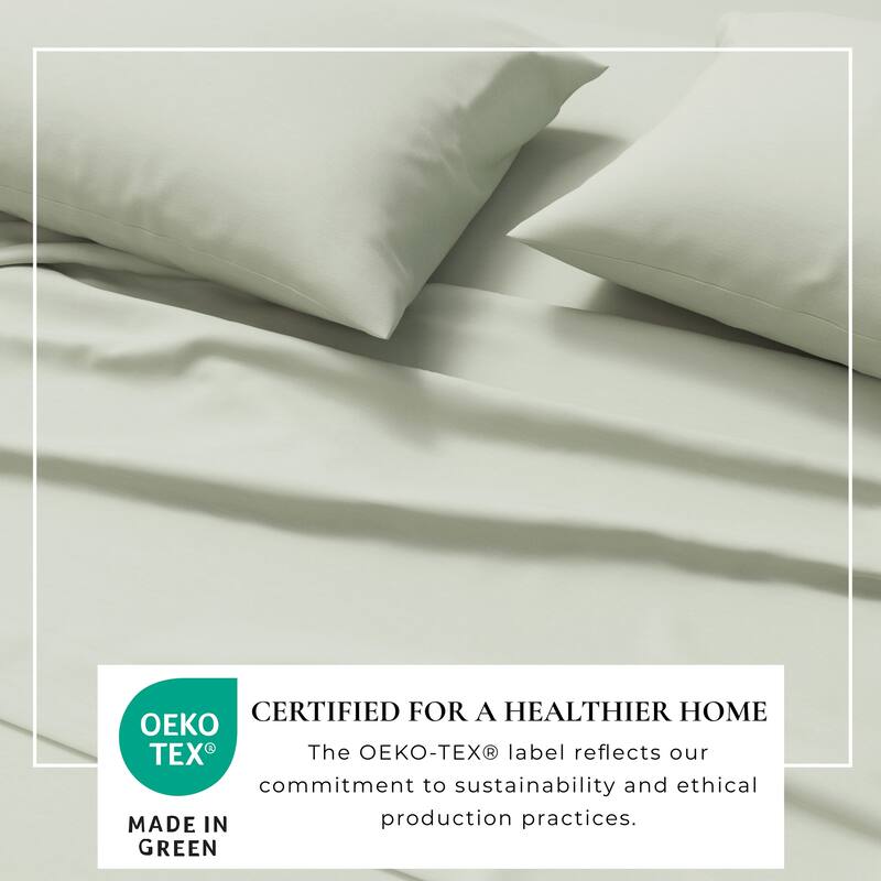 Linery & Co. Heathered Melange Cotton Jersey Knit Sheet Set